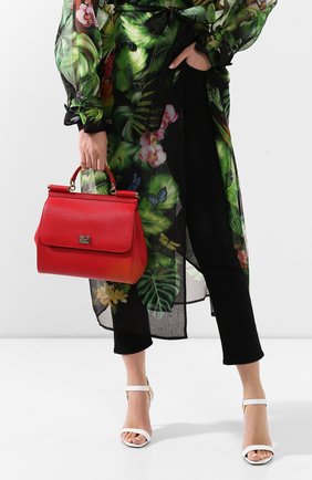 Женская сумка sicily medium new DOLCE & GABBANA красная цвета, арт. BB6235/A1001 купить в ЦУМ | Фото №2 Сумка Sicily medium new Dolce & Gabbana красная цвета | Фото №2