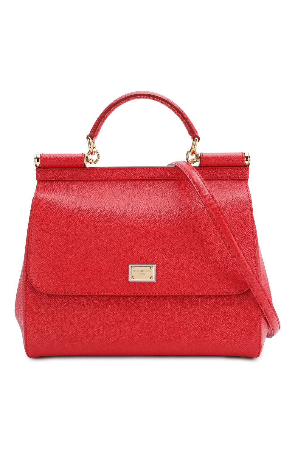 Женская сумка sicily medium new DOLCE & GABBANA красная цвета, арт. BB6235/A1001 купить в ЦУМ | Фото №6 Сумка Sicily medium new Dolce & Gabbana красная цвета | Фото №6