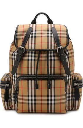 Текстильный рюкзак в клетку Vintage Check | Фото №1 Текстильный рюкзак в клетку Vintage Check | Фото №1