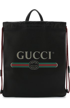 Мужской кожаный рюкзак с логотипом бренда GUCCI черного цвета по цене 128000 руб., арт. 516639/0GCBT | Фото 1 Мужской кожаный рюкзак с логотипом бренда GUCCI черного цвета, арт. 516639/0GCBT | Фото 1