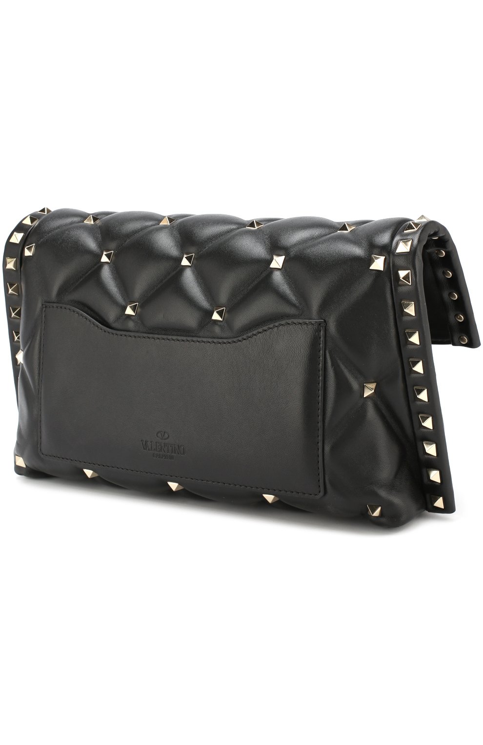 Клатч Valentino Garavani Candystud Valentino, черного цвета, арт. QW1B0B83/NAP в ЦУМ | Фото №3 Клатч Valentino Garavani Candystud Valentino черного цвета | Фото №3