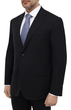 Мужской шерстяной костюм CORNELIANI темно-синего цвета по цене 117000 руб., арт. 827268-8818414/92 Q1 | Фото 2 Мужской шерстяной костюм CORNELIANI темно-синего цвета, арт. 827268-8818414/92 Q1 | Фото 2 (Рукава: Длинные; Материал внешний: Шерсть; Костюмы М: Однобортный; Стили: Классический; Статус проверки: Проверена категория)