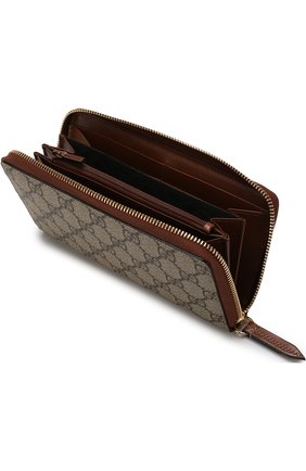 Кошелек GG Supreme на молнии Gucci, бежевого цвета, арт. 410102/KLQHG в ЦУМ | Фото №3 Кошелек GG Supreme на молнии Gucci бежевого цвета | Фото №3