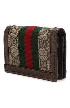 Женский футляр для кредитных карт ophidia gg GUCCI бежевого цвета по цене 31300 руб., арт. 523155/96IWG | Фото 2 Женский футляр для кредитных карт ophidia gg GUCCI бежевого цвета, арт. 523155/96IWG | Фото 2