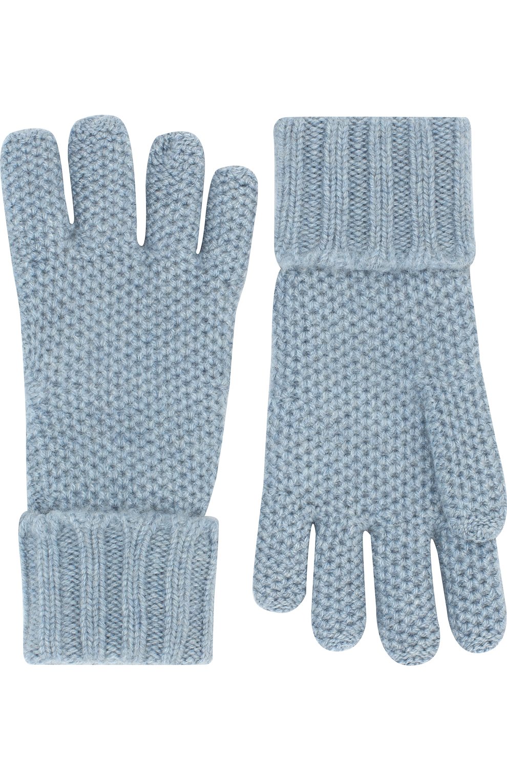 Детские кашемировые перчатки little crochet LORO PIANA голубого цвета, арт. FAF8480 | Фото 2 (Материал: Текстиль, Кашемир, Шерсть; Статус проверки: Проверено, Проверена категория)