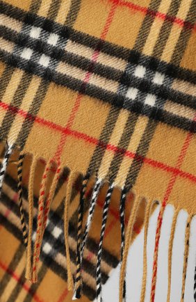 Женская желтая пончо из смеси шерсти и кашемира в клетку Burberry, арт. 4073495 купить в ЦУМ | Фото №5 Пончо из смеси шерсти и кашемира в клетку Burberry желтая | Фото №5