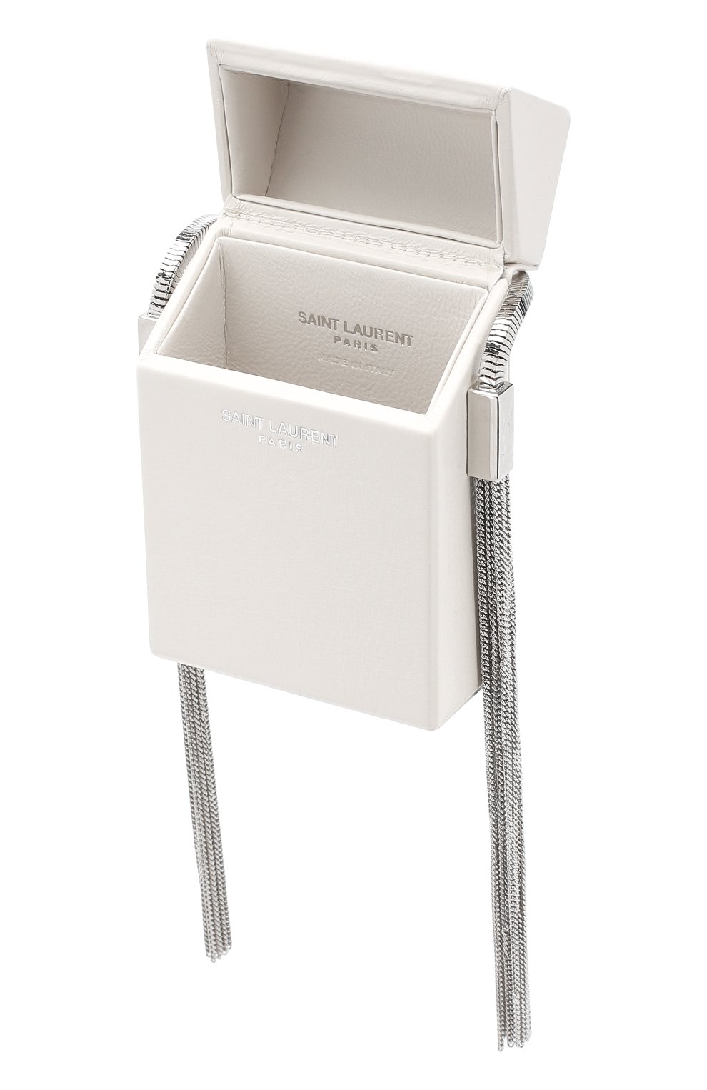 Женский клатч minaudiere SAINT LAURENT белого цвета по цене 71800 руб., арт. 520118/CUM0N | Фото 4 Женский клатч minaudiere SAINT LAURENT белого цвета, арт. 520118/CUM0N | Фото 4