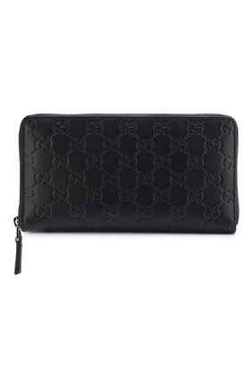 Мужской кожаное портмоне signature GUCCI синего цвета по цене 46000 руб., арт. 447906/CWC1R | Фото 1 Мужской кожаное портмоне signature GUCCI синего цвета, арт. 447906/CWC1R | Фото 1