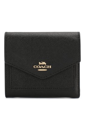 Женские кожаное портмоне COACH черного цвета по цене 8740 руб., арт. 58298 | Фото 1 Женские кожаное портмоне COACH черного цвета, арт. 58298 | Фото 1