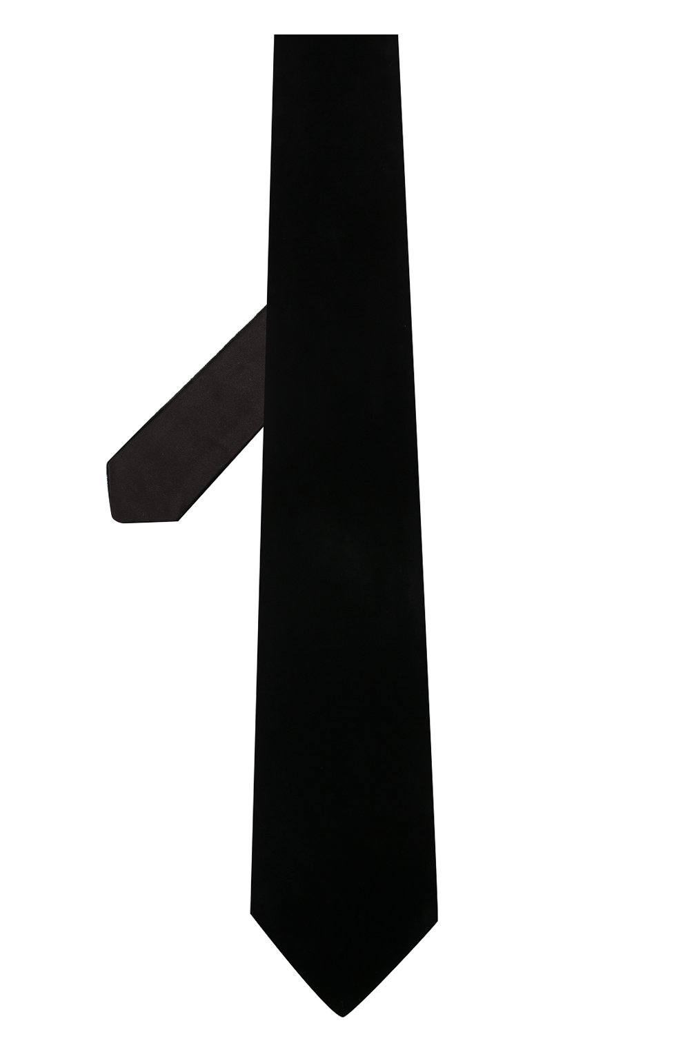 Мужской галстук из смеси вискозы и шелка GIORGIO ARMANI черного цвета, арт. 360088/7A902 | Фото 2 (Материал: Текстиль, Шелк, Вискоза; Принт: Без принта; Статус проверки: Проверено)
