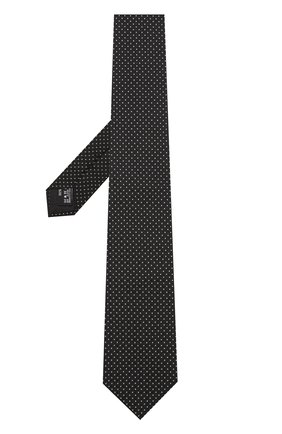 Мужской шелковый галстук с узором GIORGIO ARMANI черного цвета, арт. 360054/8A917 | Фото 2 (Материал: Шелк, Текстиль; Статус проверки: Проверено; Принт: С принтом)