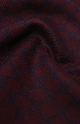 Мужской шерстяной шарф GUCCI бордового цвета по цене 26500 руб., арт. 391246/4G200 | Фото 2 Мужской шерстяной шарф GUCCI бордового цвета, арт. 391246/4G200 | Фото 2
