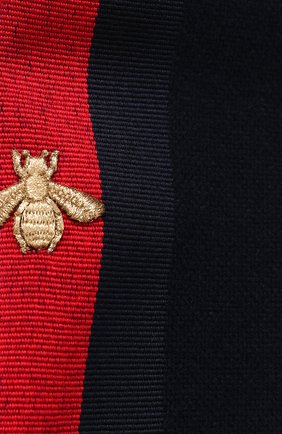 Мужской шарф из смеси шерсти и шелка GUCCI темно-синего цвета по цене 33400 руб., арт. 475513/4G487 | Фото 2 Мужской шарф из смеси шерсти и шелка GUCCI темно-синего цвета, арт. 475513/4G487 | Фото 2