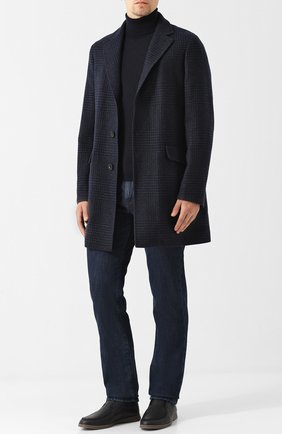 Мужские джинсы LORO PIANA темно-синего цвета по цене 96550 руб., арт. FAG4845 | Фото 2 Мужские джинсы LORO PIANA темно-синего цвета, арт. FAG4845 | Фото 2