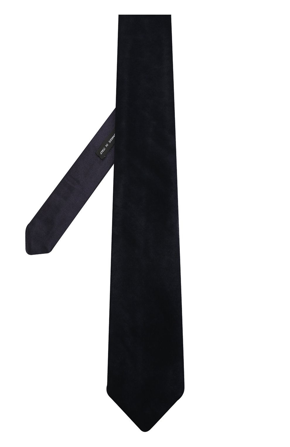 Мужской галстук из смеси вискозы и шелка GIORGIO ARMANI темно-синего цвета, арт. 360088/7A902 | Фото 2 (Материал: Текстиль, Шелк, Вискоза; Принт: Без принта; Статус проверки: Проверено)