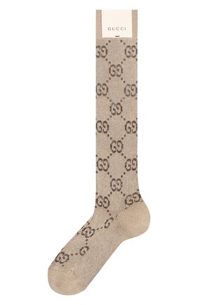 Женские гольфы GUCCI бежевого цвета по цене 12500 руб., арт. 476525/3G199 | Фото 1 Женские гольфы GUCCI бежевого цвета, арт. 476525/3G199 | Фото 1