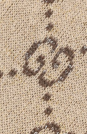 Женские гольфы GUCCI бежевого цвета по цене 12500 руб., арт. 476525/3G199 | Фото 2 Женские гольфы GUCCI бежевого цвета, арт. 476525/3G199 | Фото 2
