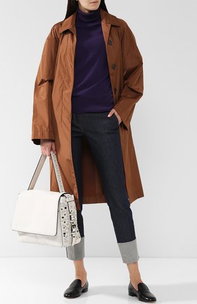 Женская сумка с плетением intrecciato BOTTEGA VENETA белого цвета по цене 364000 руб., арт. 512161/V1EEQ | Фото 2 Женская сумка с плетением intrecciato BOTTEGA VENETA белого цвета, арт. 512161/V1EEQ | Фото 2