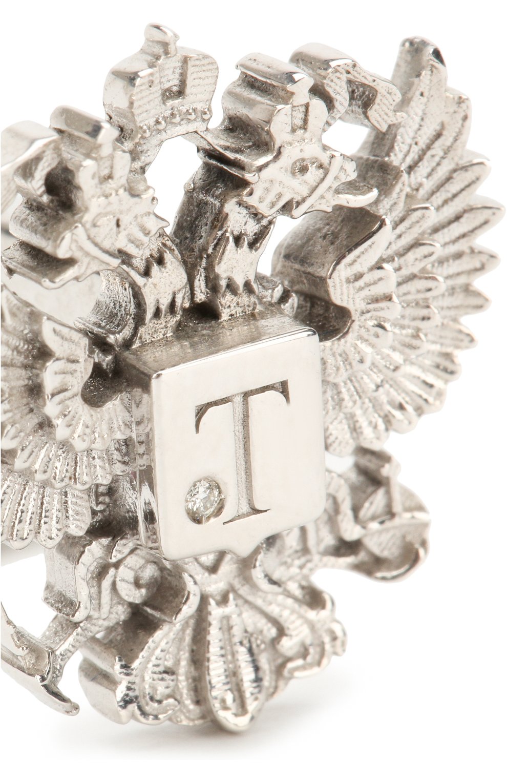 Мужские запонки romanov eagle TSAR серебряного цвета по цене 0 руб., арт. 57440SD | Фото 4 Мужские запонки romanov eagle TSAR серебряного цвета, арт. 57440SD | Фото 4 (Материал: Серебро; Стили: Классический; Ограничения доставки: fragile)