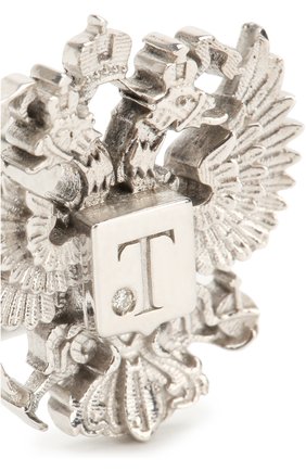 Мужские запонки romanov eagle TSAR серебряного цвета, арт. 57440SD | Фото 4 (Материал: Серебро; Стили: Классический; Ограничения доставки: fragile)