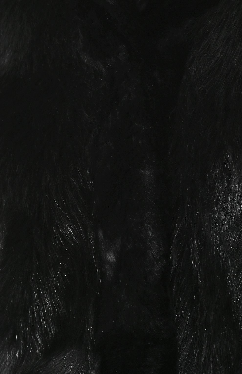 Женская укороченная шуба из овчины GIORGIO ARMANI черного цвета, арт. 1AB01P/1AP01 | Фото 5 (Женское Кросс-КТ: Мех; Материал внешний: Овчина, Натуральный мех; Рукава: Длинные; Стили: Гламурный; Статус проверки: Проверено, Проверена категория; Длина (верхняя одежда): Короткие)