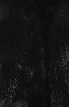 Женская укороченная шуба из овчины GIORGIO ARMANI черного цвета, арт. 1AB01P/1AP01 | Фото 5 (Женское Кросс-КТ: Мех; Материал внешний: Овчина, Натуральный мех; Рукава: Длинные; Стили: Гламурный; Статус проверки: Проверено, Проверена категория; Длина (верхняя одежда): Короткие)