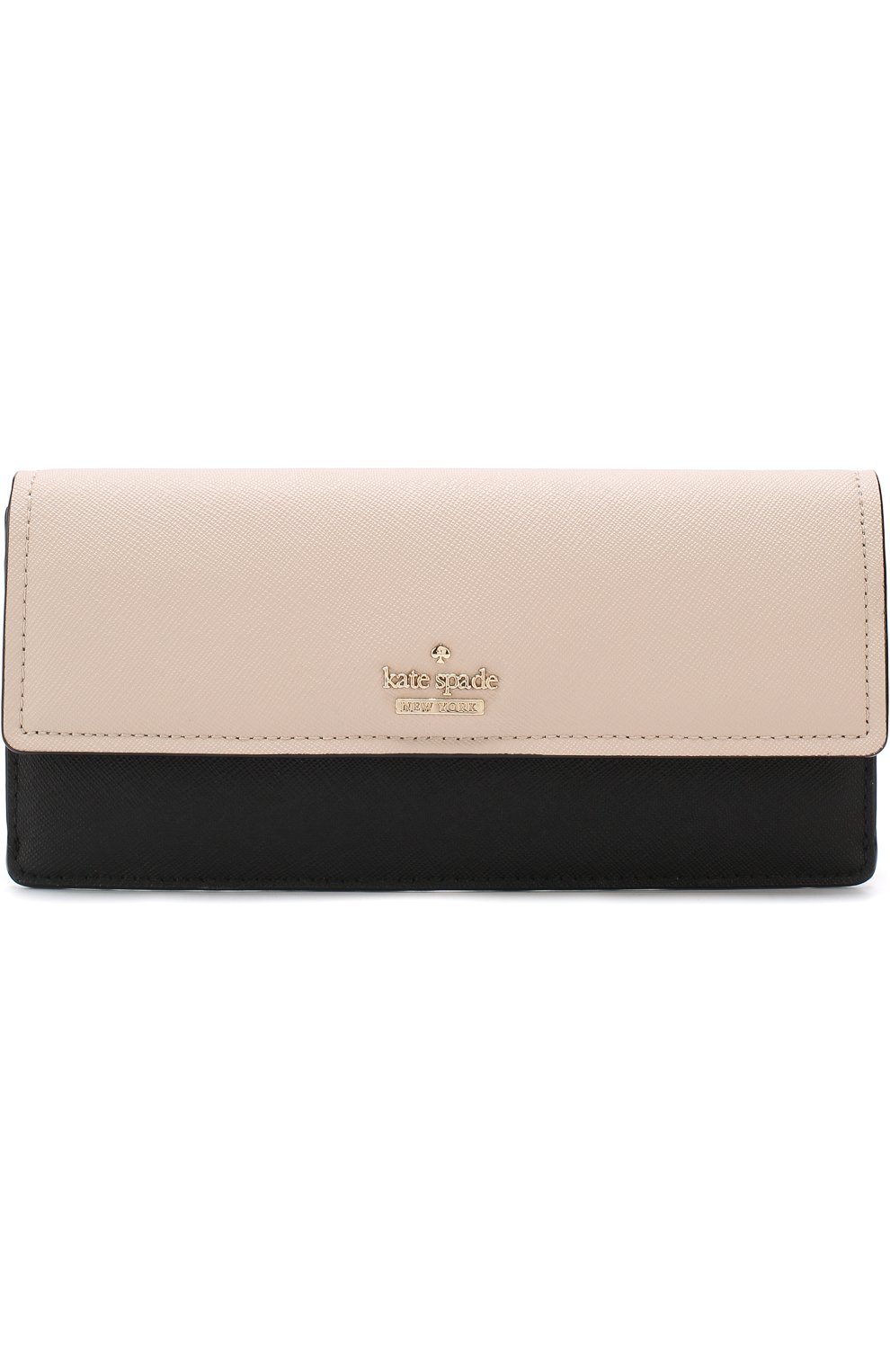 Кожаный кошелек с клапаном Kate Spade New York разноцветного цвета | Фото №1