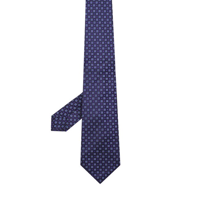 фото Шелковый галстук с узором kiton