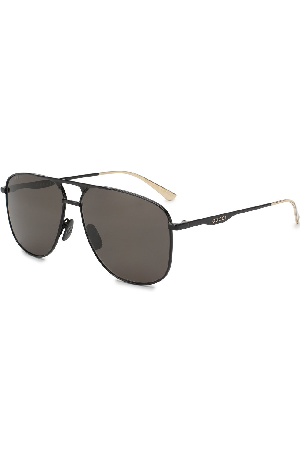 Мужские солнцезащитные очки GUCCI черного цвета, арт. GG0336 005 | Фото 1 (Тип очков: С/з; Статус проверки: Проверена категория; Очки форма: Авиаторы, Прямоугольные; Оптика Гендер: оптика-унисекс)