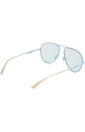 Женские солнцезащитные очки GUCCI голубого цвета по цене 21200 руб., арт. GG0334 006 | Фото 4 Женские солнцезащитные очки GUCCI голубого цвета, арт. GG0334 006 | Фото 4