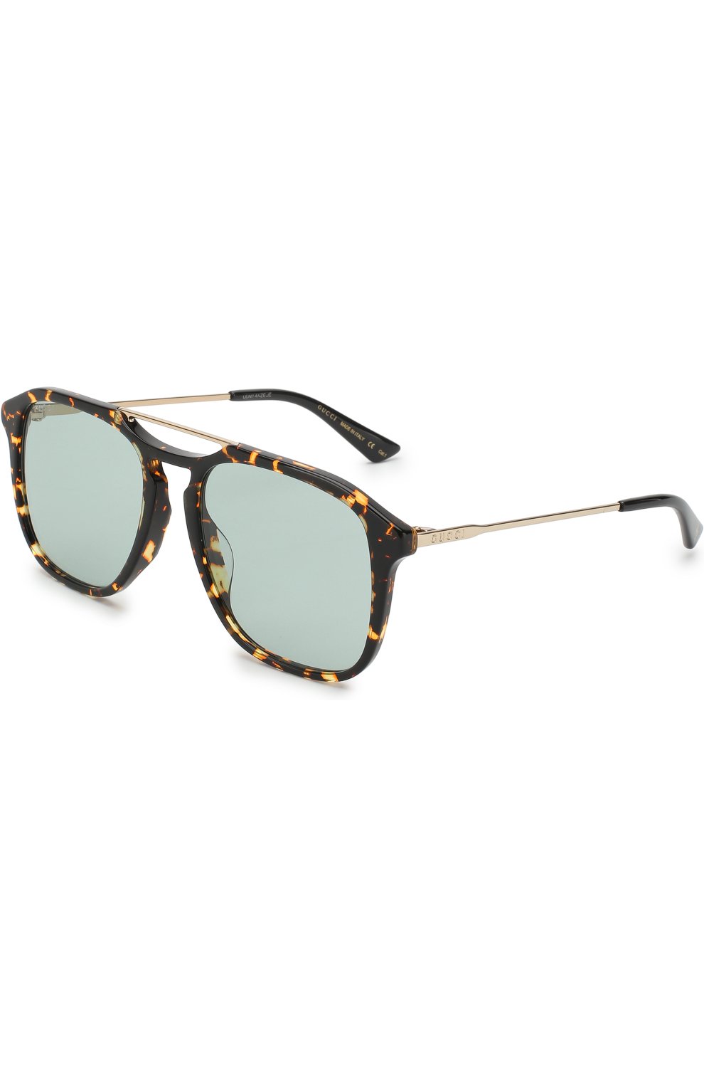 Мужские солнцезащитные очки GUCCI коричневого цвета, арт. GG0321 004 | Фото 1