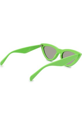 Женские солнцезащитные очки CELINE EYEWEAR зеленого цвета по цене 23200 руб., арт. CL40019I 95C | Фото 4 Женские солнцезащитные очки CELINE EYEWEAR зеленого цвета, арт. CL40019I 95C | Фото 4