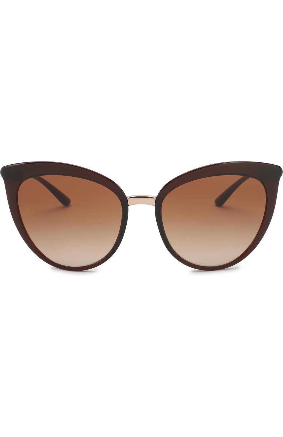 Женские солнцезащитные очки DOLCE & GABBANA коричневого цвета, арт. 6113-315913 | Фото 3 (Тип очков: С/з; Статус проверки: Проверена категория)