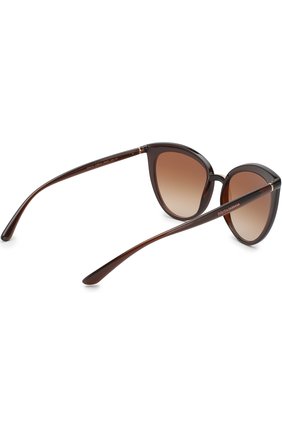 Женские солнцезащитные очки DOLCE & GABBANA коричневого цвета, арт. 6113-315913 | Фото 4 (Тип очков: С/з; Статус проверки: Проверена категория)