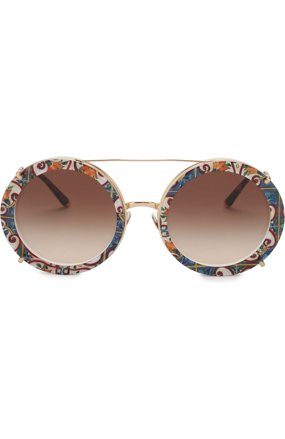 Женские разноцветные солнцезащитные очки Dolce & Gabbana, арт. 2198-02/13 купить в ЦУМ | Фото №3 Солнцезащитные очки Dolce & Gabbana разноцветные | Фото №3
