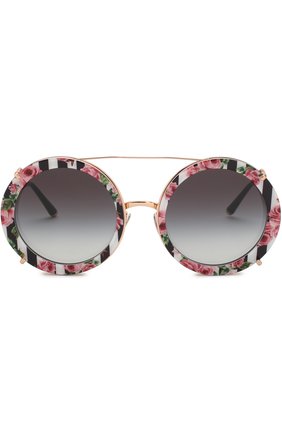 Женские разноцветные солнцезащитные очки Dolce & Gabbana, арт. 2198-12988G купить в ЦУМ | Фото №3 Солнцезащитные очки Dolce & Gabbana разноцветные | Фото №3
