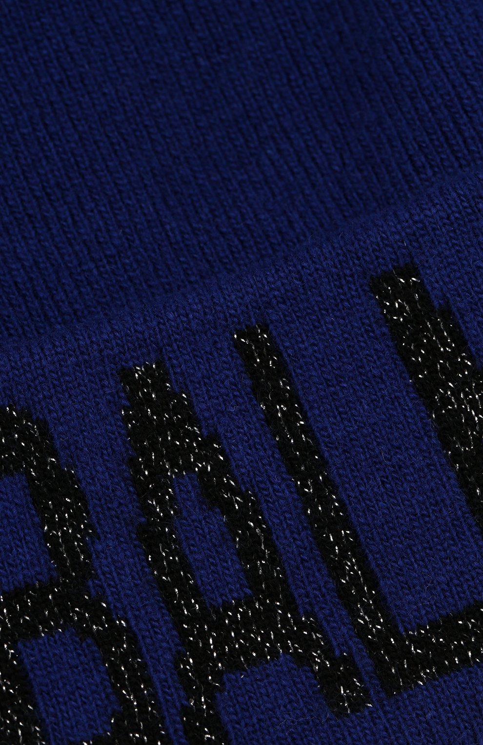Шапка из смеси шерсти и кашемира Balmain, синего цвета, арт. 149150/K031 в ЦУМ | Фото №3 Шапка из смеси шерсти и кашемира Balmain синего цвета | Фото №3