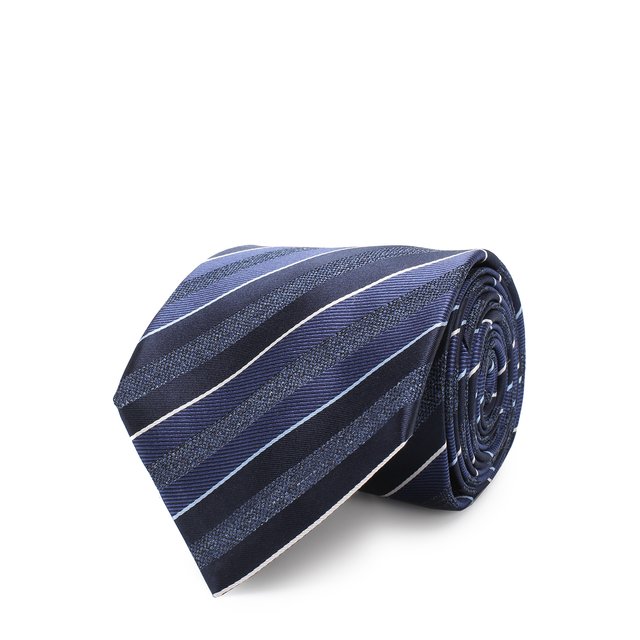 фото Шелковый галстук в полоску brioni