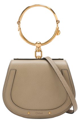 Женская сумка nile small CHLOÉ серого цвета по цене 107500 руб., арт. CHC17US301HEU | Фото 6 Женская сумка nile small CHLOÉ серого цвета, арт. CHC17US301HEU | Фото 6