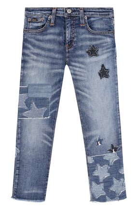 Детские джинсы с декоративными потертостями и аппликациями POLO RALPH LAUREN синего цвета по цене 19950 руб., арт. 313689968 | Фото 1 Детские джинсы с декоративными потертостями и аппликациями POLO RALPH LAUREN синего цвета, арт. 313689968 | Фото 1 (Материал внешний: Хлопок; Статус проверки: Проверено; Кросс-КТ: джинсы; Детали: Потертости, Декор; Ростовка одежда: 10 - 11 лет | 140 - 146см, 12 лет | 152 см, 13 - 15 лет | 158 см, 7 лет | 122 см, 9 лет | 134 см)