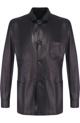 Мужская кожаная куртка с отложным воротником GIORGIO ARMANI темно-синего цвета по цене 346000 руб., арт. WSG02P/WSP11 | Фото 1 Мужская кожаная куртка с отложным воротником GIORGIO ARMANI темно-синего цвета, арт. WSG02P/WSP11 | Фото 1