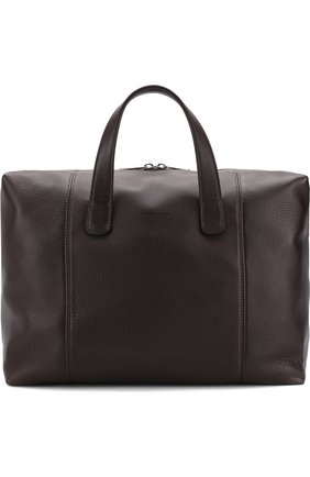 Мужская кожаная дорожная сумка на молнии с плечевым ремнем GIORGIO ARMANI коричневого цвета по цене 199500 руб., арт. Y2Q140/YDH4J | Фото 1 Мужская кожаная дорожная сумка на молнии с плечевым ремнем GIORGIO ARMANI коричневого цвета, арт. Y2Q140/YDH4J | Фото 1