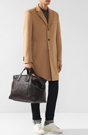 Мужская кожаная дорожная сумка на молнии с плечевым ремнем GIORGIO ARMANI коричневого цвета по цене 199500 руб., арт. Y2Q140/YDH4J | Фото 2 Мужская кожаная дорожная сумка на молнии с плечевым ремнем GIORGIO ARMANI коричневого цвета, арт. Y2Q140/YDH4J | Фото 2