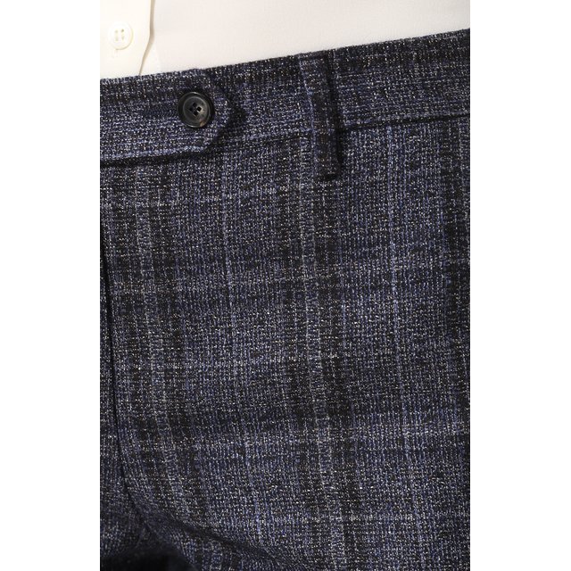 фото Укороченные брюки из смеси кашемира и льна с шелком kiton