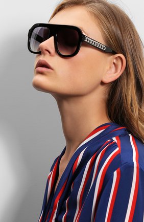 Женские солнцезащитные очки STELLA MCCARTNEY черного цвета по цене 25750 руб., арт. 0065 001 | Фото 2 Женские солнцезащитные очки STELLA MCCARTNEY черного цвета, арт. 0065 001 | Фото 2
