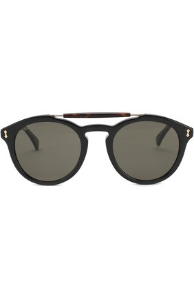 Мужские солнцезащитные очки GUCCI черного цвета по цене 24550 руб., арт. GG0124 001 | Фото 2 Мужские солнцезащитные очки GUCCI черного цвета, арт. GG0124 001 | Фото 2
