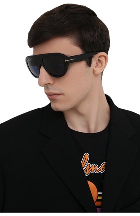 Женские солнцезащитные очки TOM FORD черного цвета по цене 23500 руб., арт. TF589 01V | Фото 2 Женские солнцезащитные очки TOM FORD черного цвета, арт. TF589 01V | Фото 2