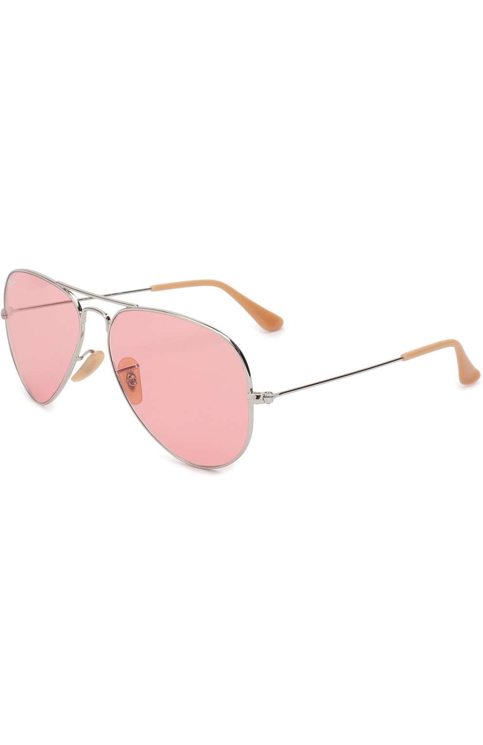 Женские солнцезащитные очки RAY-BAN розового цвета, арт. 3025-9065V7 | Фото 1