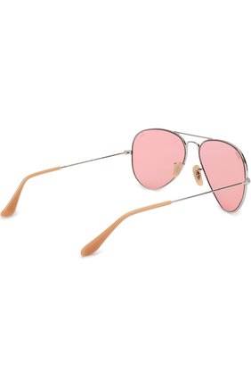Женские солнцезащитные очки RAY-BAN розового цвета по цене 12900 руб., арт. 3025-9065V7 | Фото 4 Женские солнцезащитные очки RAY-BAN розового цвета, арт. 3025-9065V7 | Фото 4
