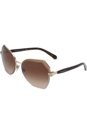 Женские коричневые солнцезащитные очки BVLGARI, сезон SS 2018, арт. 6102B-278/13 купить в ЦУМ | Фото №1 Солнцезащитные очки BVLGARI коричневые | Фото №1
